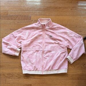Figs 🩷 Pink Technical Jacket Windbreaker size medium like new many pockets